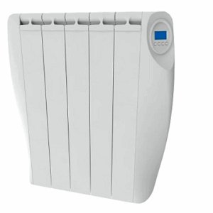 Ejemplo de un radiador por convección Radiador calor azul