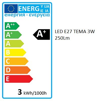 Bombilla LED TEMA E27 | 3W