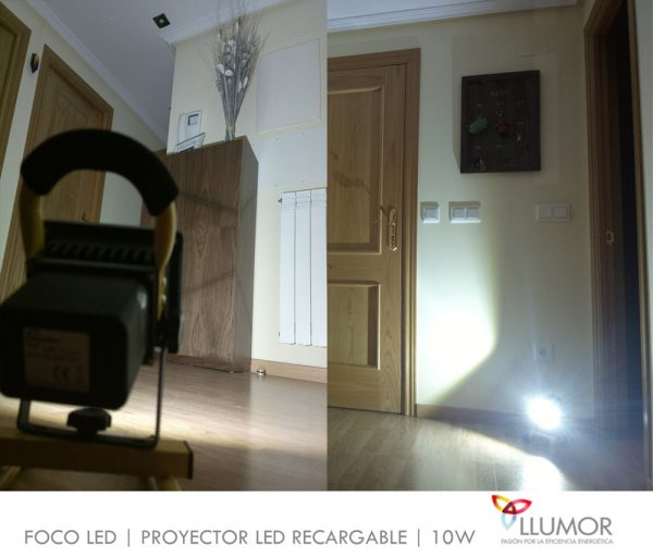 Proyector LED recargable | 10W