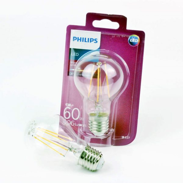 Bombilla LED FILAMENTO E27 | Philips Classic 6W
