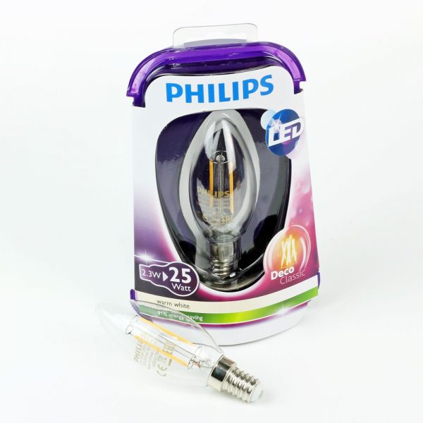 Vela LED FILAMENTO E14 | Philips 2.3W