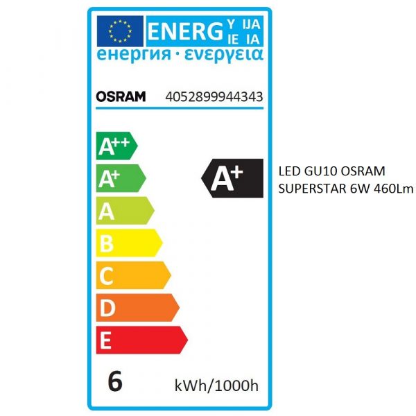 LED GU10 OSRAM SUPERSTAR | 6W | Regulable