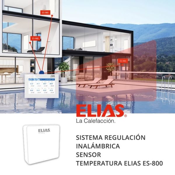 Sistema regulación calefacción ELIAS ES-800 sensor temperatura
