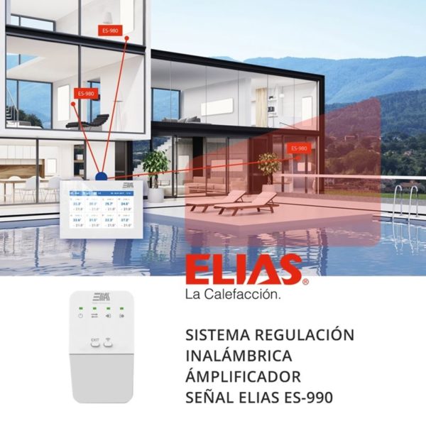 Sistema regulación calefacción ELIAS ES-990 repetidor señal