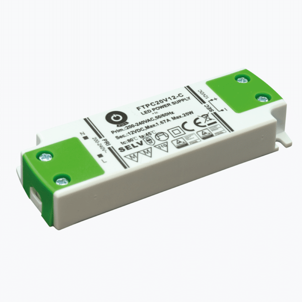 Transformador LED 12V 20W serie POS FTPC-C