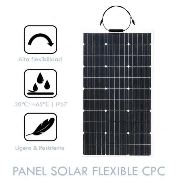 Panel solar flexible 150W características