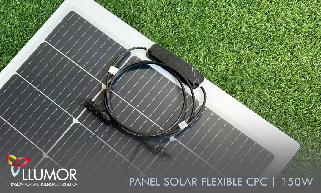 Detalle panel solar flexible 150W Solarfam CPC
