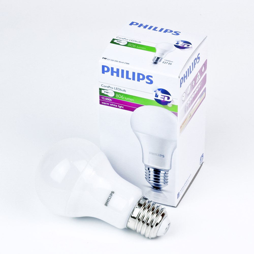  Bombilla LED E27 Philips CorePro 9W